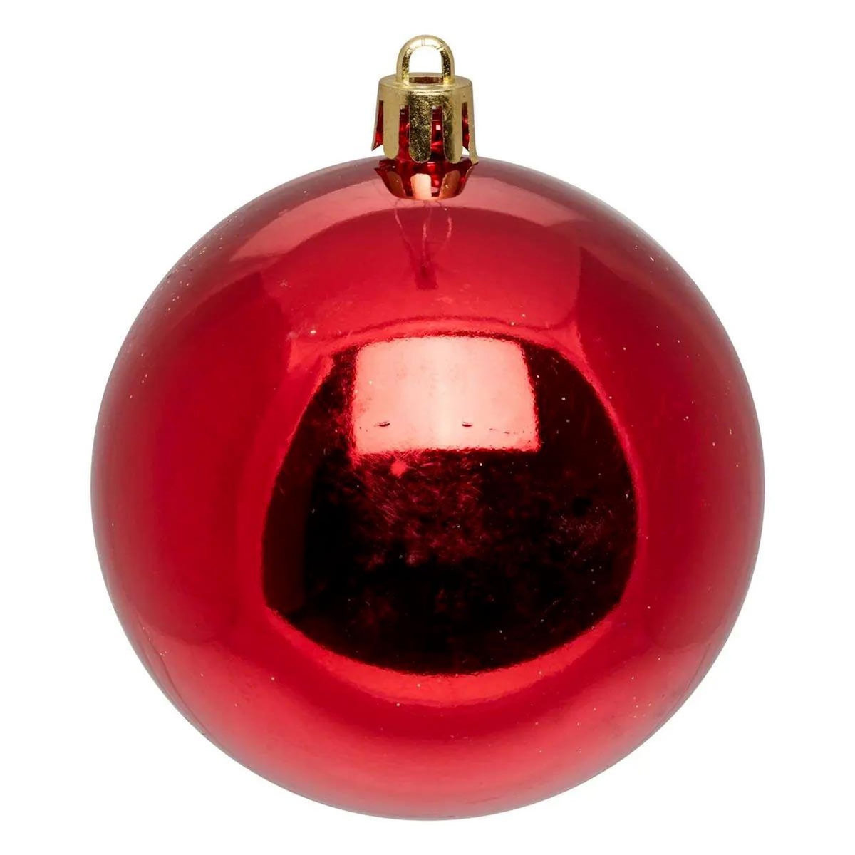 ATMOSPHERA Lot de 60 Boules de Noël  Rena  8cm Rouge & Doré