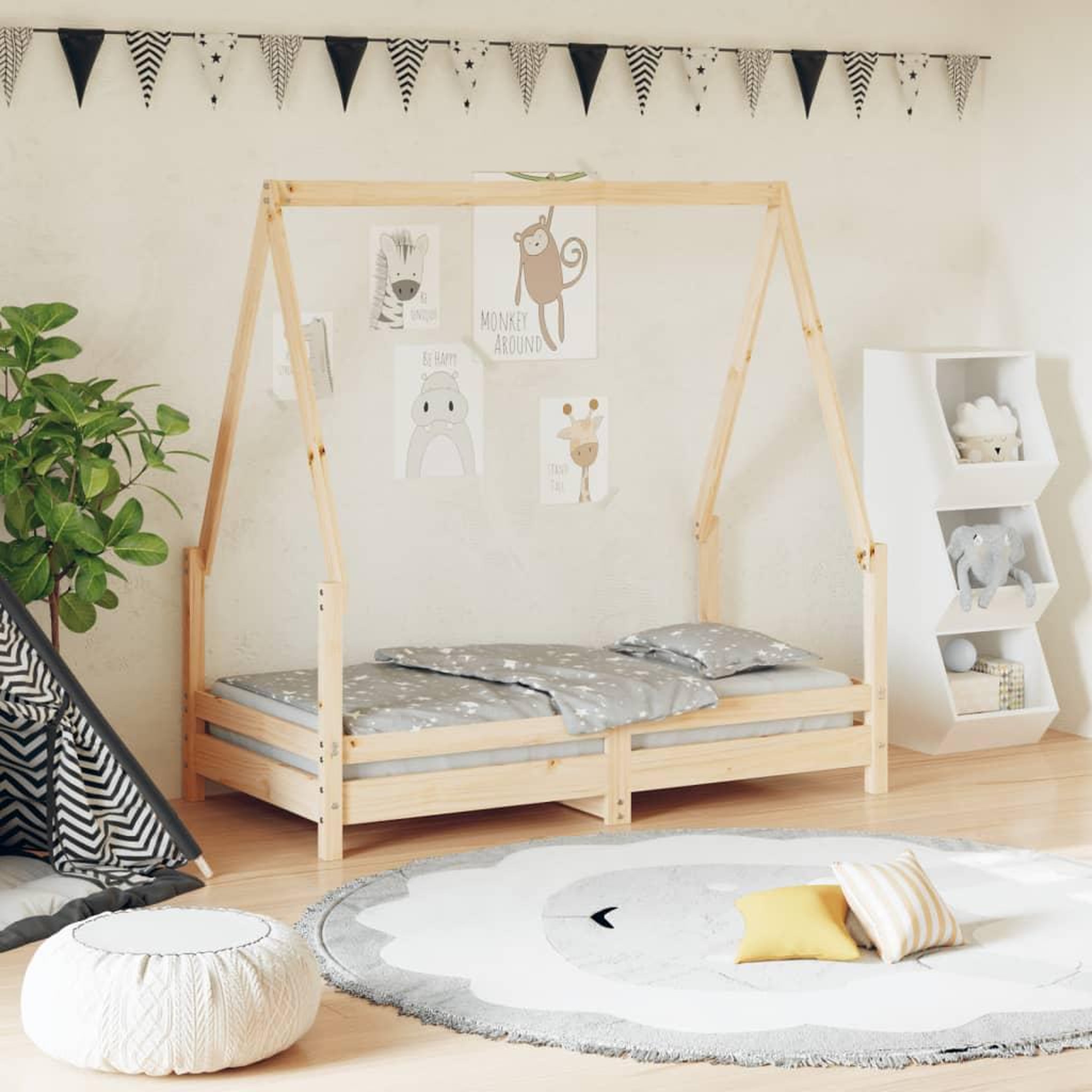 VIDAXL Cadre de lit pour enfant 70x140 cm bois de pin massif