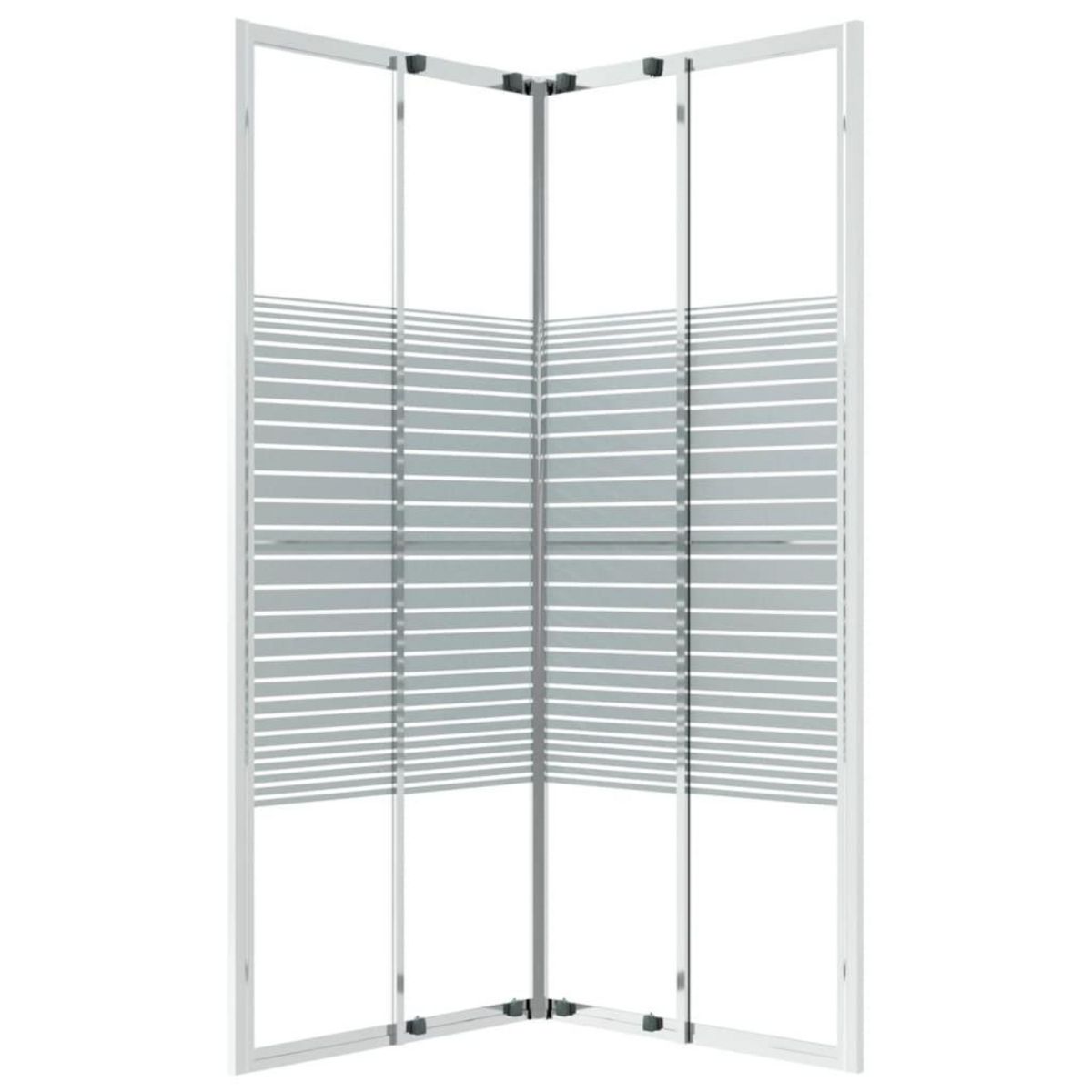 VIDAXL Cabine de douche ESG 80x80x180 cm