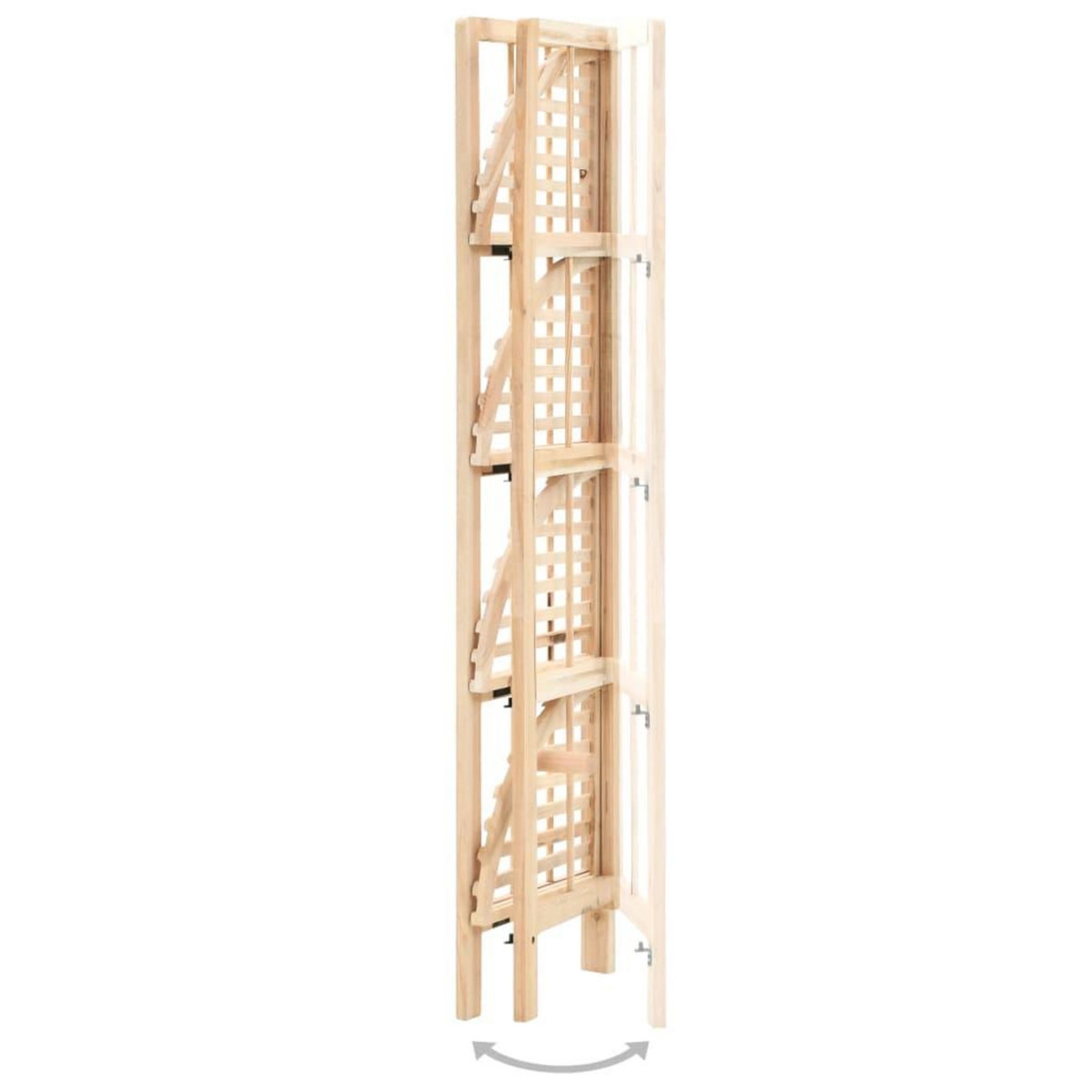 VIDAXL Etagere d'angle bois de cedre 27 x 27 x 110 cm