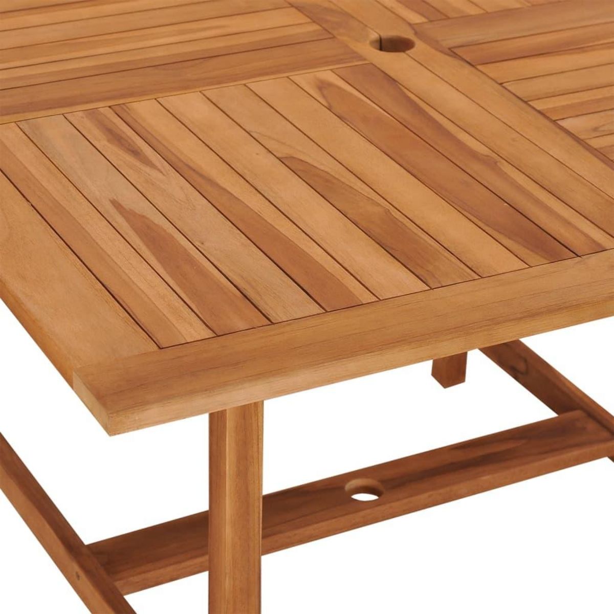 VIDAXL Table a dîner de jardin 110x110x75 cm Bois massif de teck
