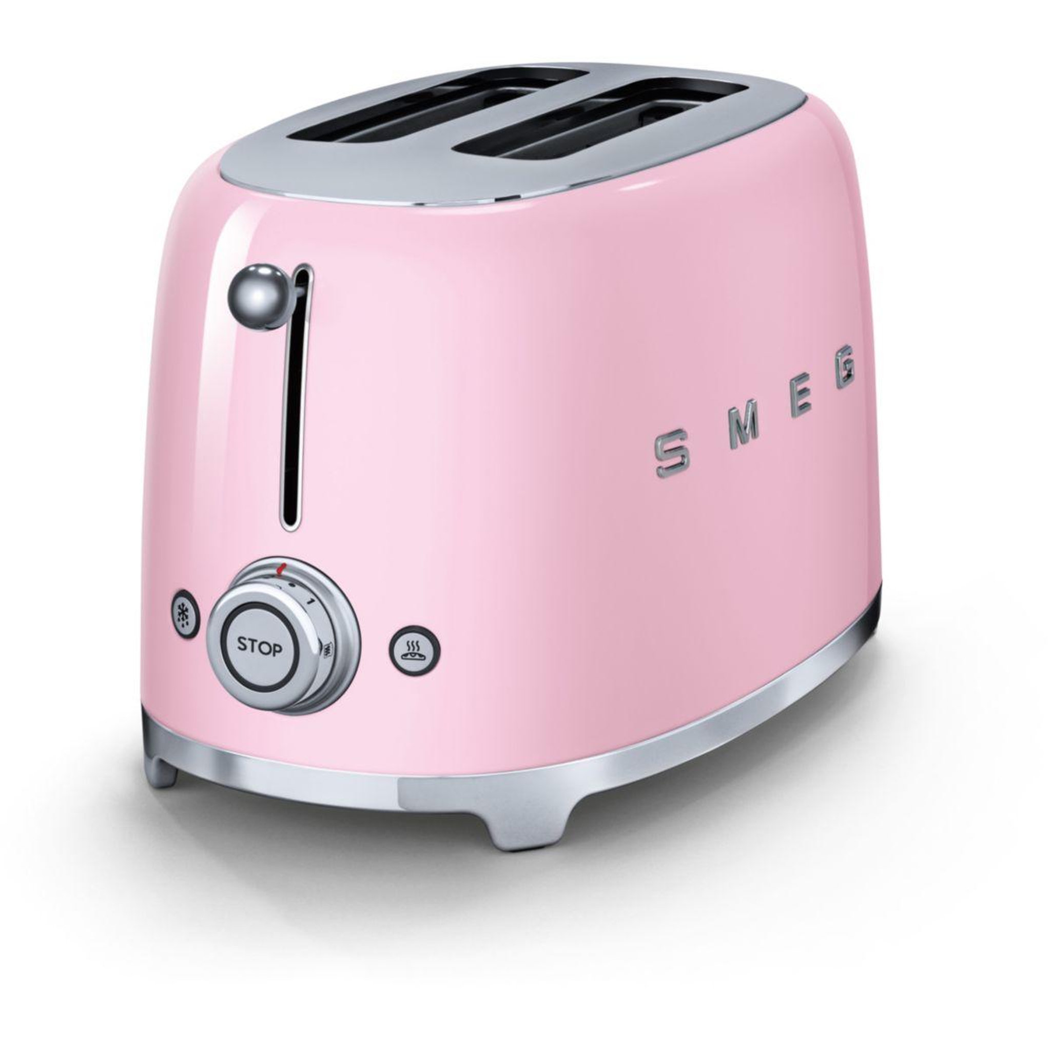 Voir la diapositive 2 : SMEG Grille-pain tsf01pkeu rose
