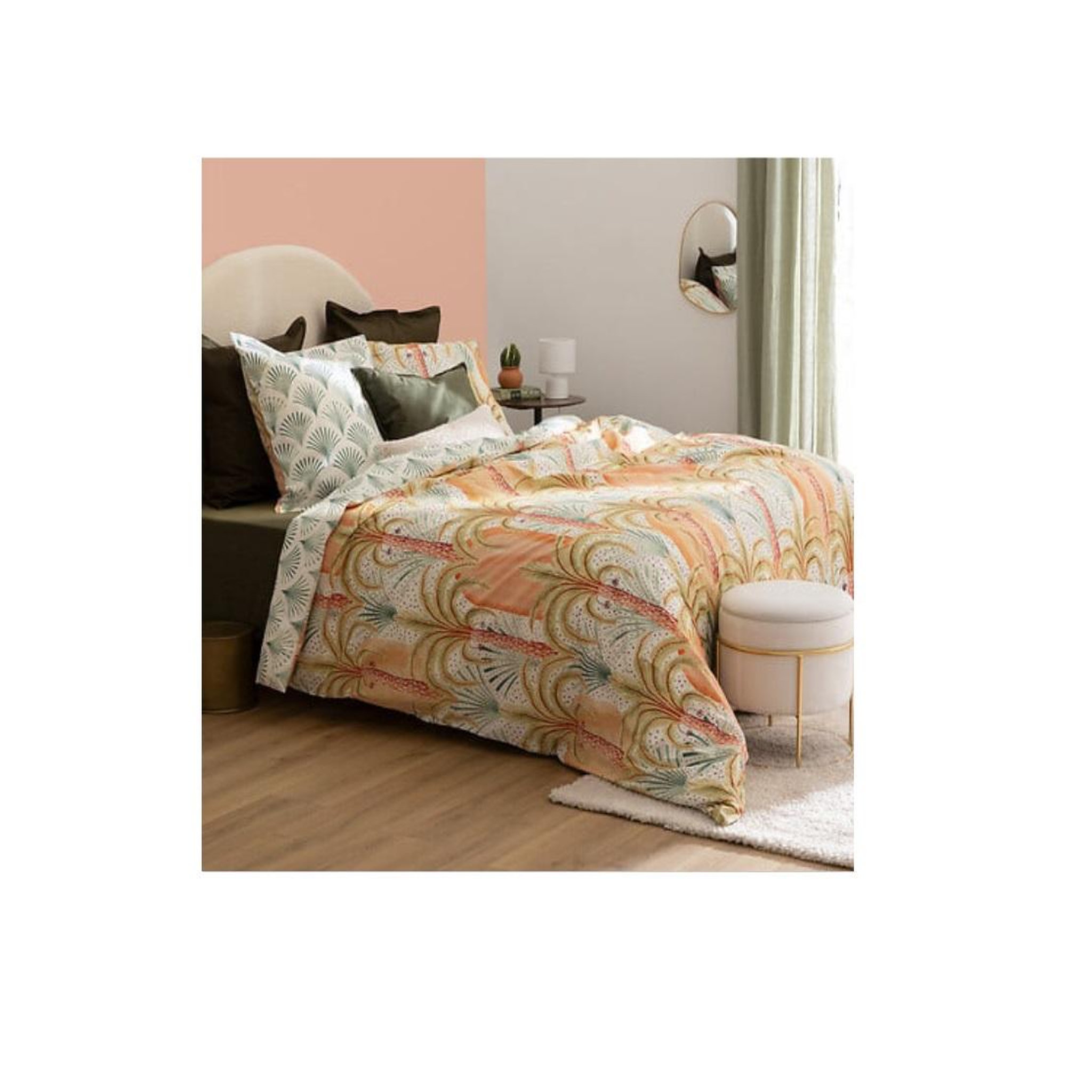 Voir la diapositive 3 : Eden Parure de lit percale de coton janice