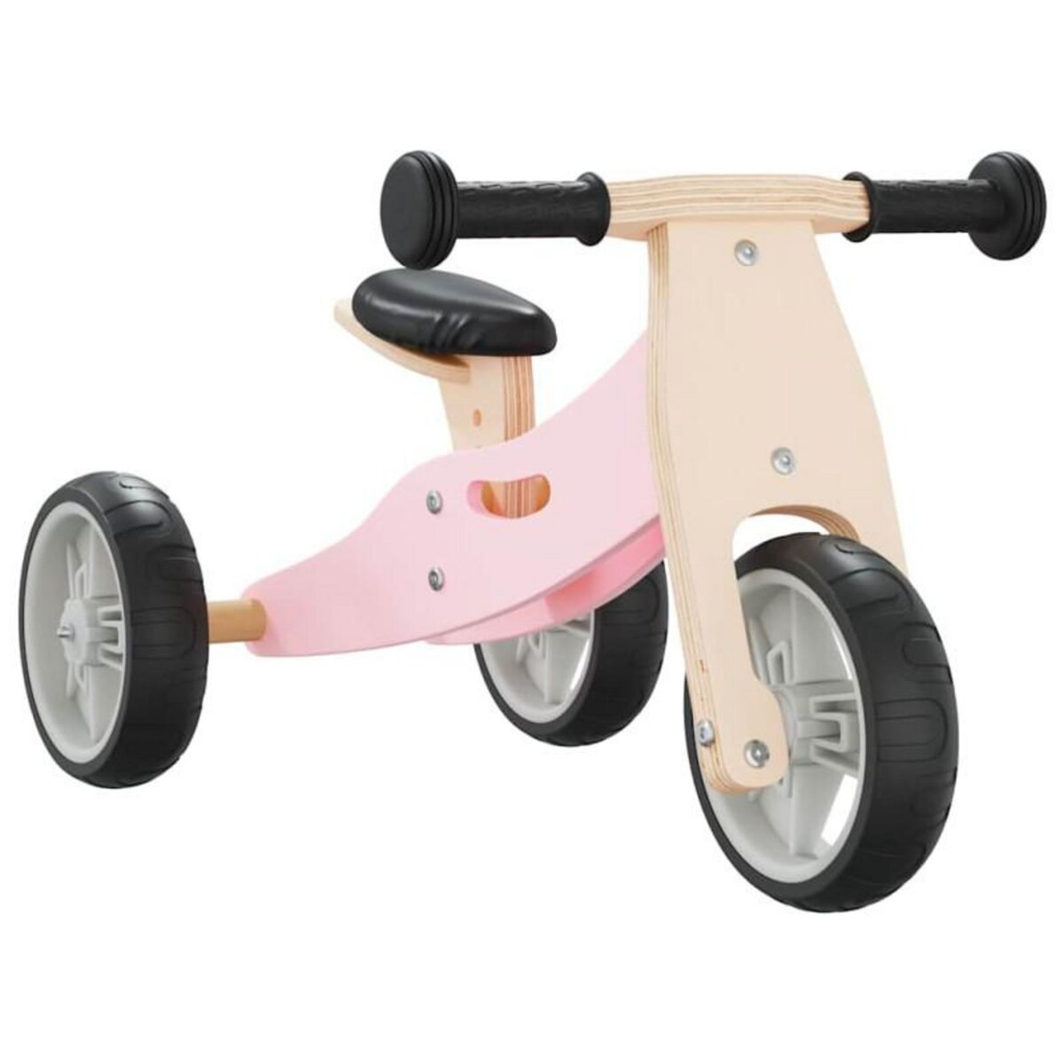 VIDAXL Vélo d équilibre pour enfants 2 in 1 rose