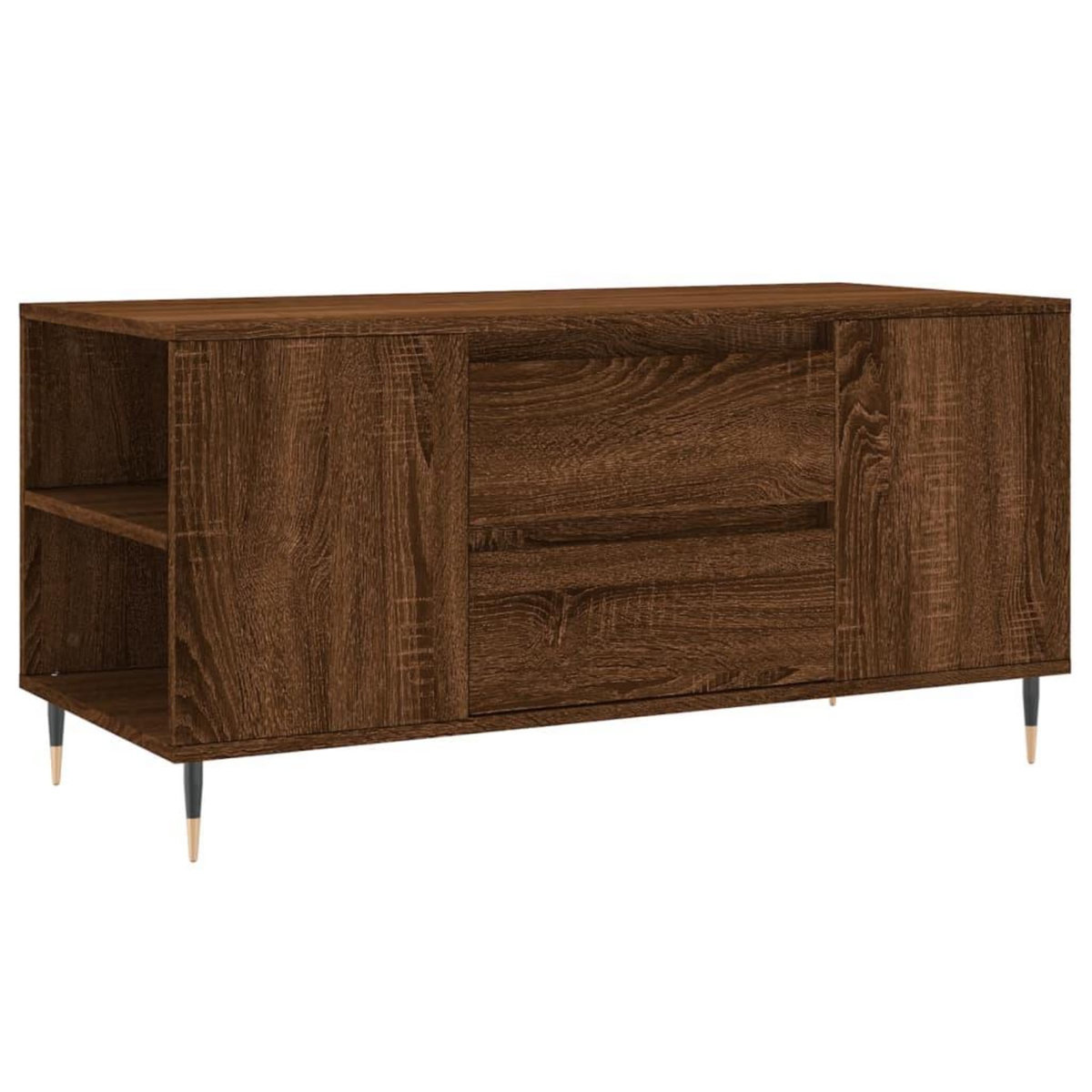VIDAXL Table basse chene marron 102x44,5x50 cm bois d'ingenierie