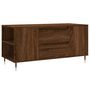 Voir la diapositive 2 : VIDAXL Table basse chene marron 102x44,5x50 cm bois d'ingenierie
