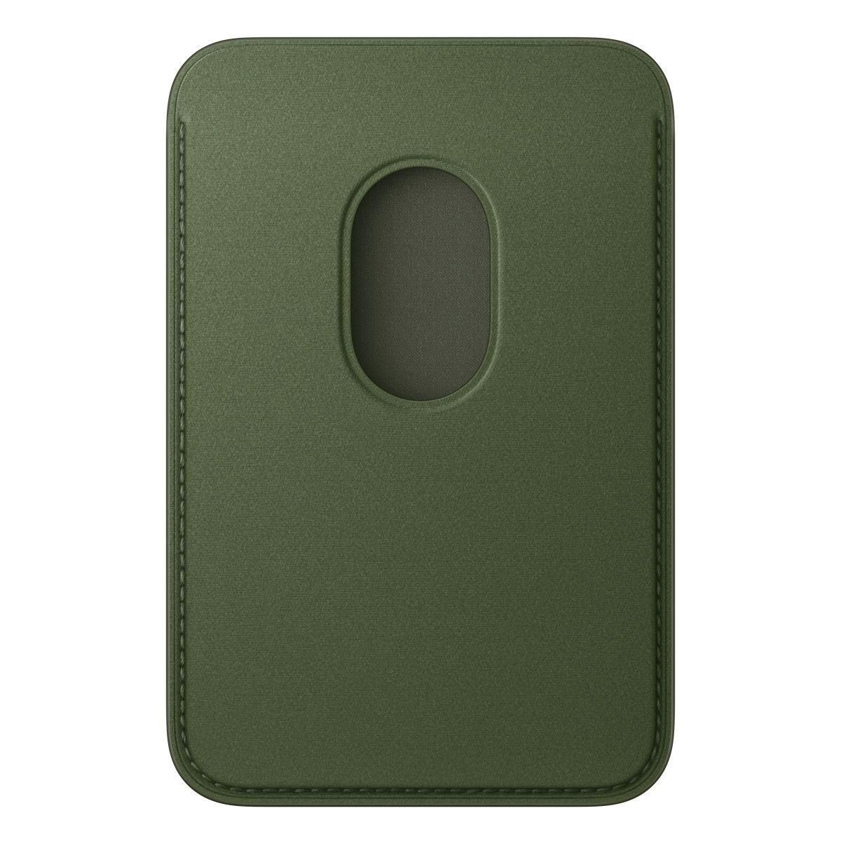 APPLE Porte-cartes MagSafe tissage fin Vert Mousse