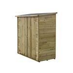 Habitat et Jardin Abri jardin bois adossable  Lipki   - 1.79 x 0.9 x 1.78/1.87 m  - 1.61 m² - 12 mm - Avec plancher