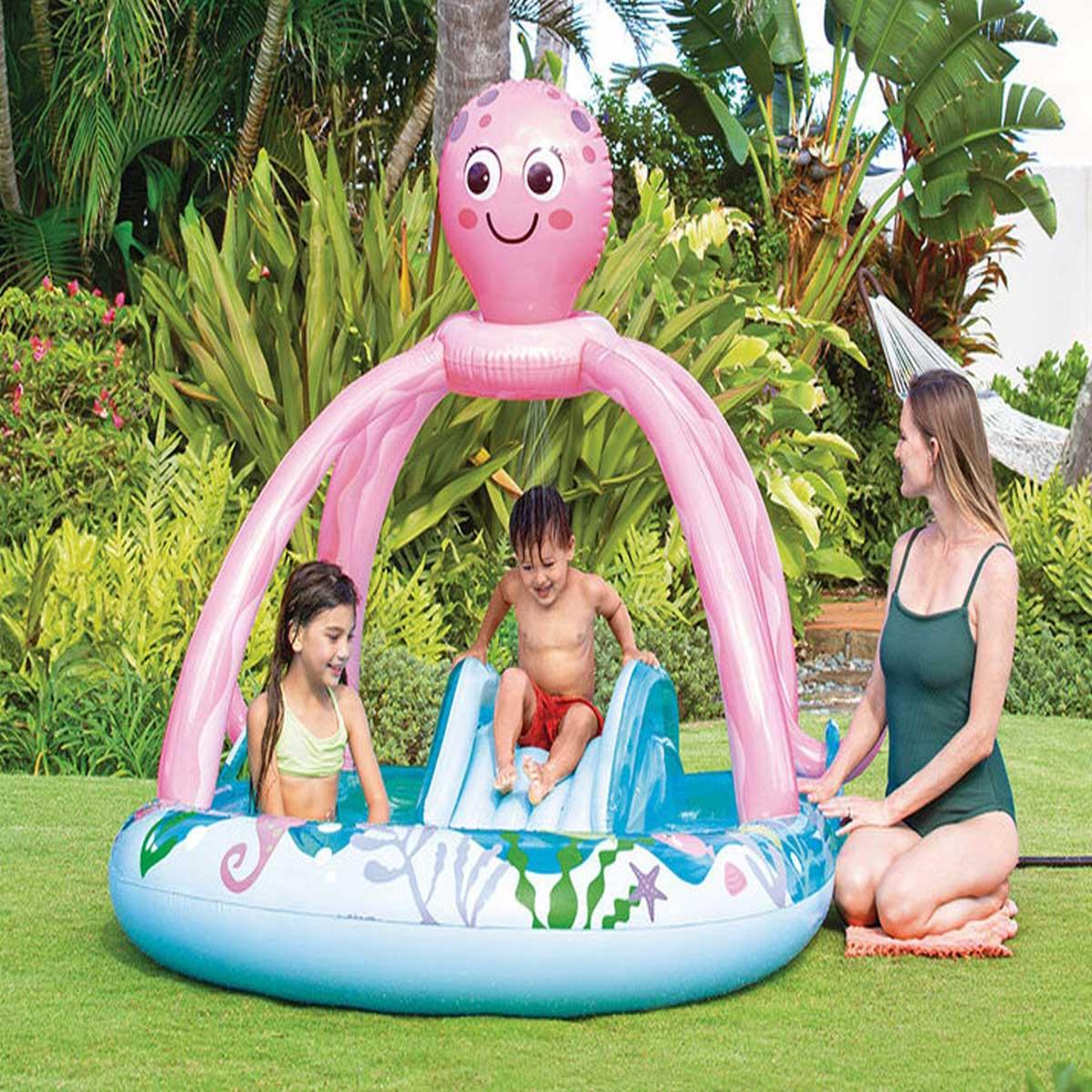 Voir la diapositive 2 : INTEX Aire de jeux gonflable pieuvre - intex