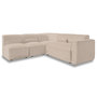 Voir la diapositive 1 : BEST MOBILIER Felix - canapé modulable d'angle gauche 5 places en tissu texturé