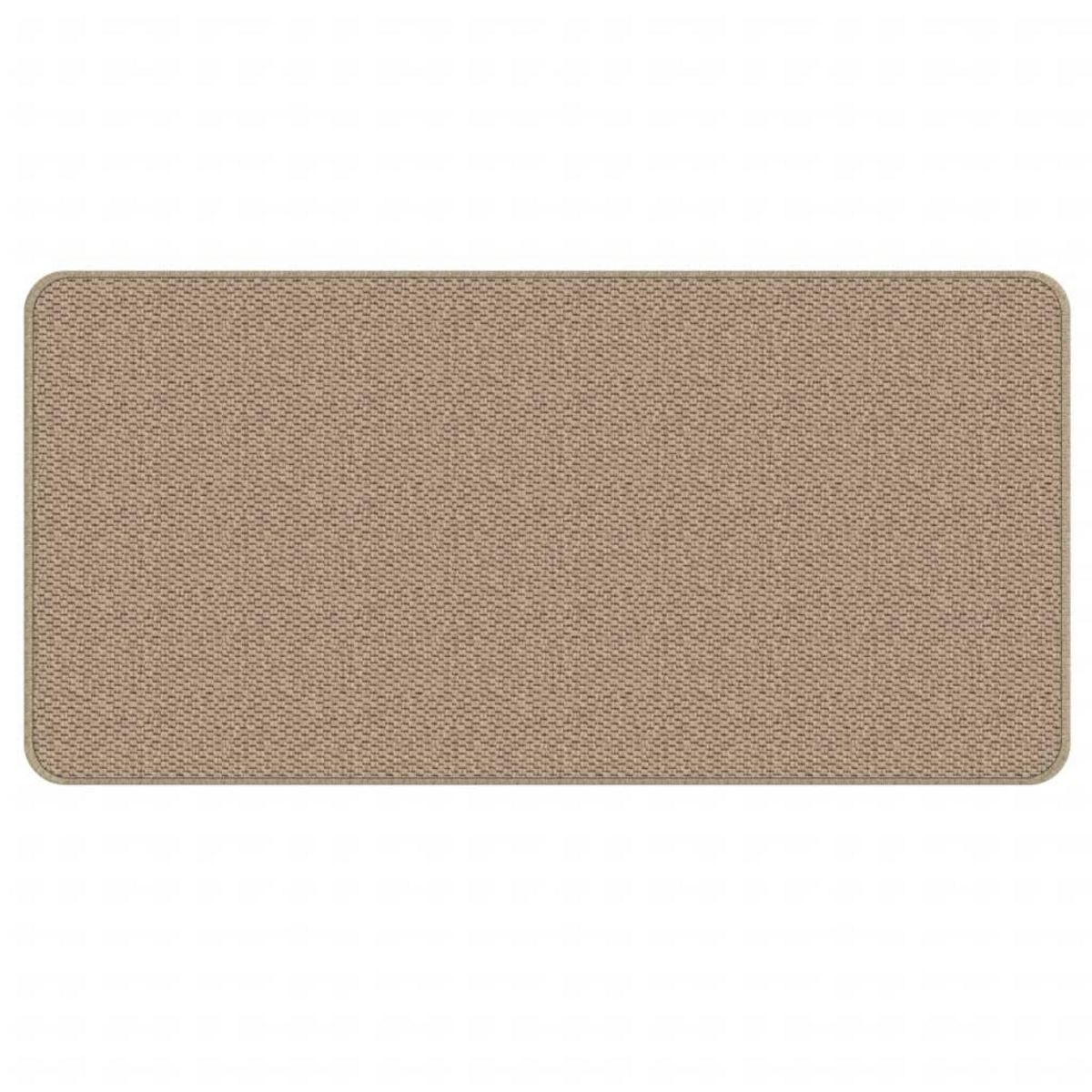 VIDAXL Tapis de couloir aspect sisal sable 50x100 cm