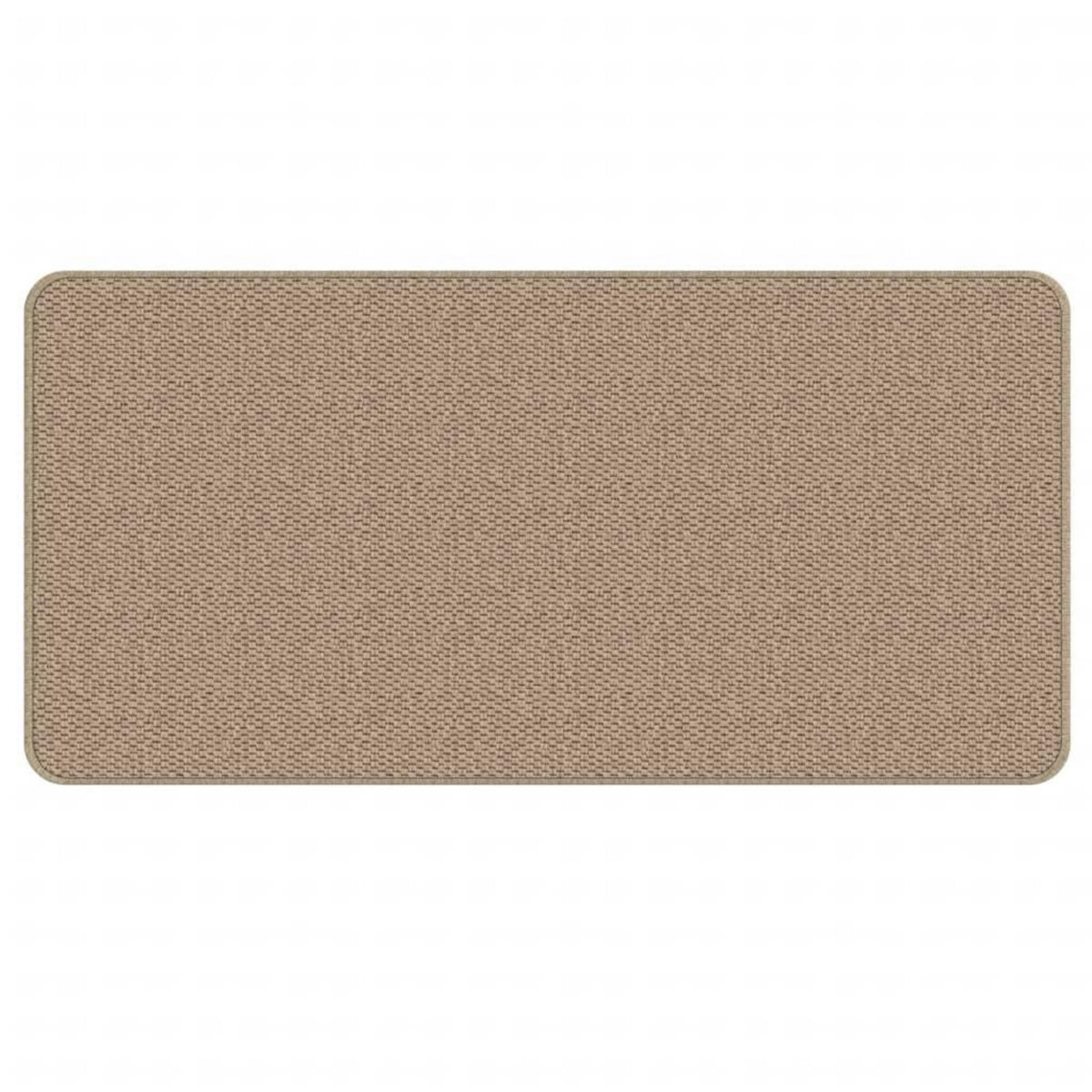 VIDAXL Tapis de couloir aspect sisal sable 50x100 cm