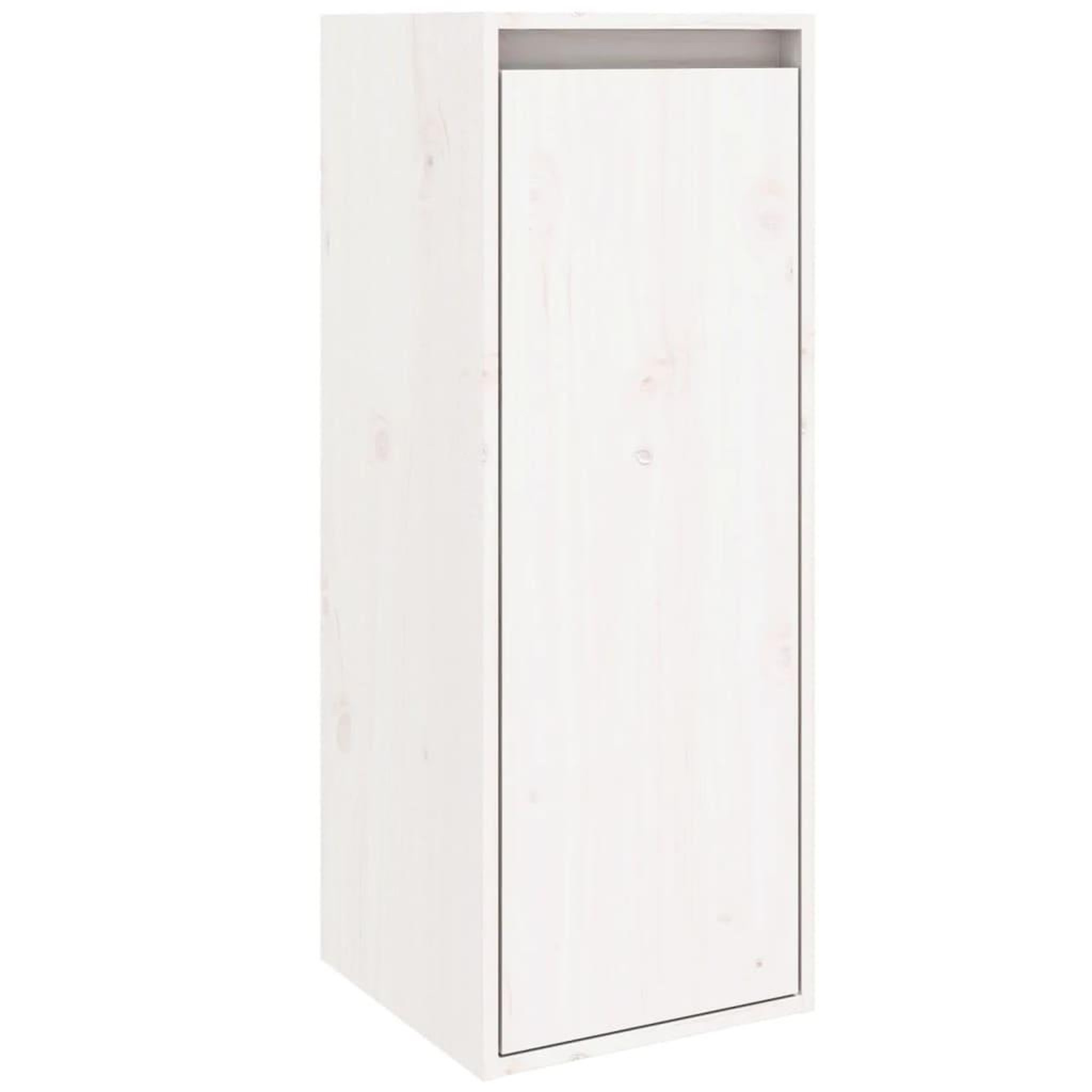 Voir la diapositive 2 : VIDAXL Armoire murale Blanc 30x30x80 cm Bois de pin massif