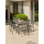 Voir la diapositive 4 : Paris Prix Ensemble Table de Jardin Extensible & 6 Assises  Dania & Stockholm  160-210cm Anthracite