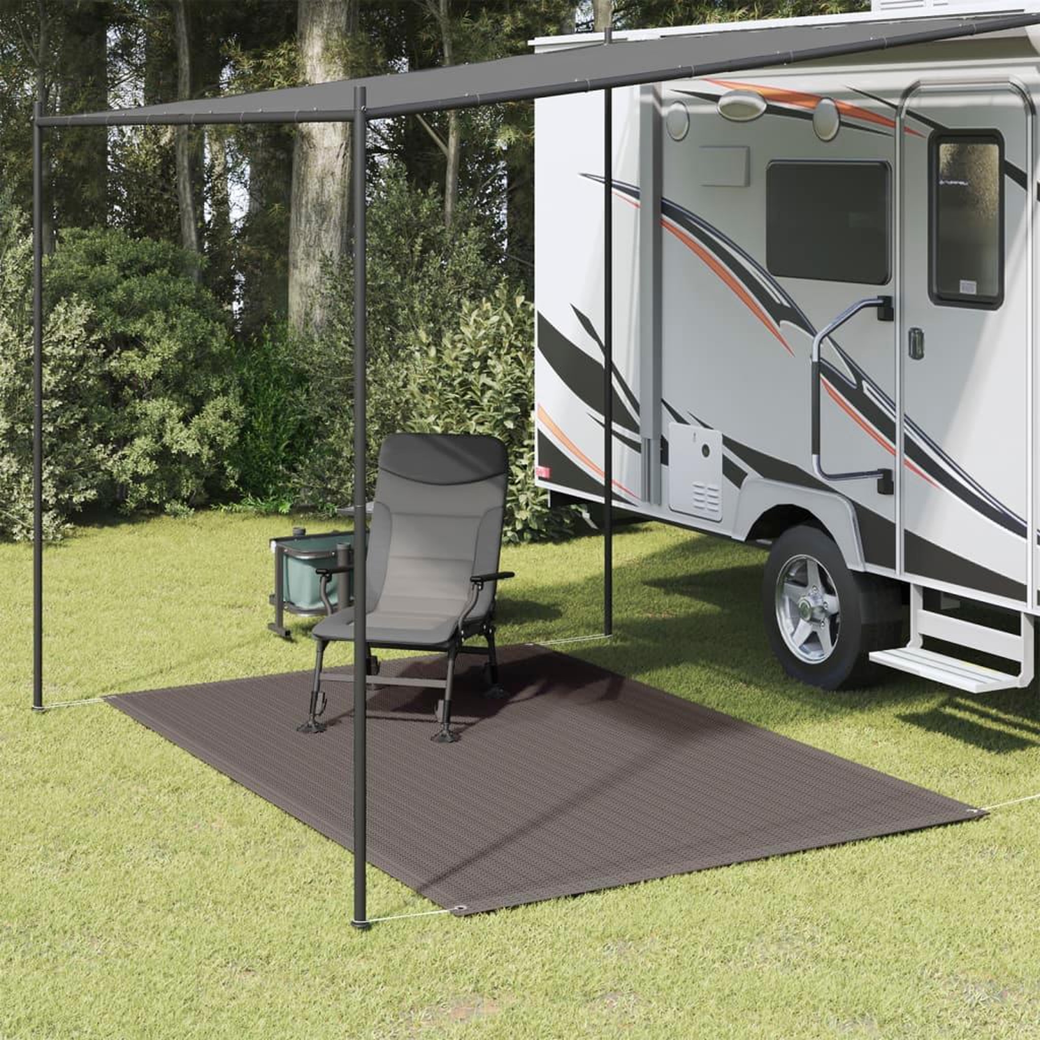 Voir la diapositive 1 : VIDAXL Tapis de tente 250 x 300 cm Anthracite