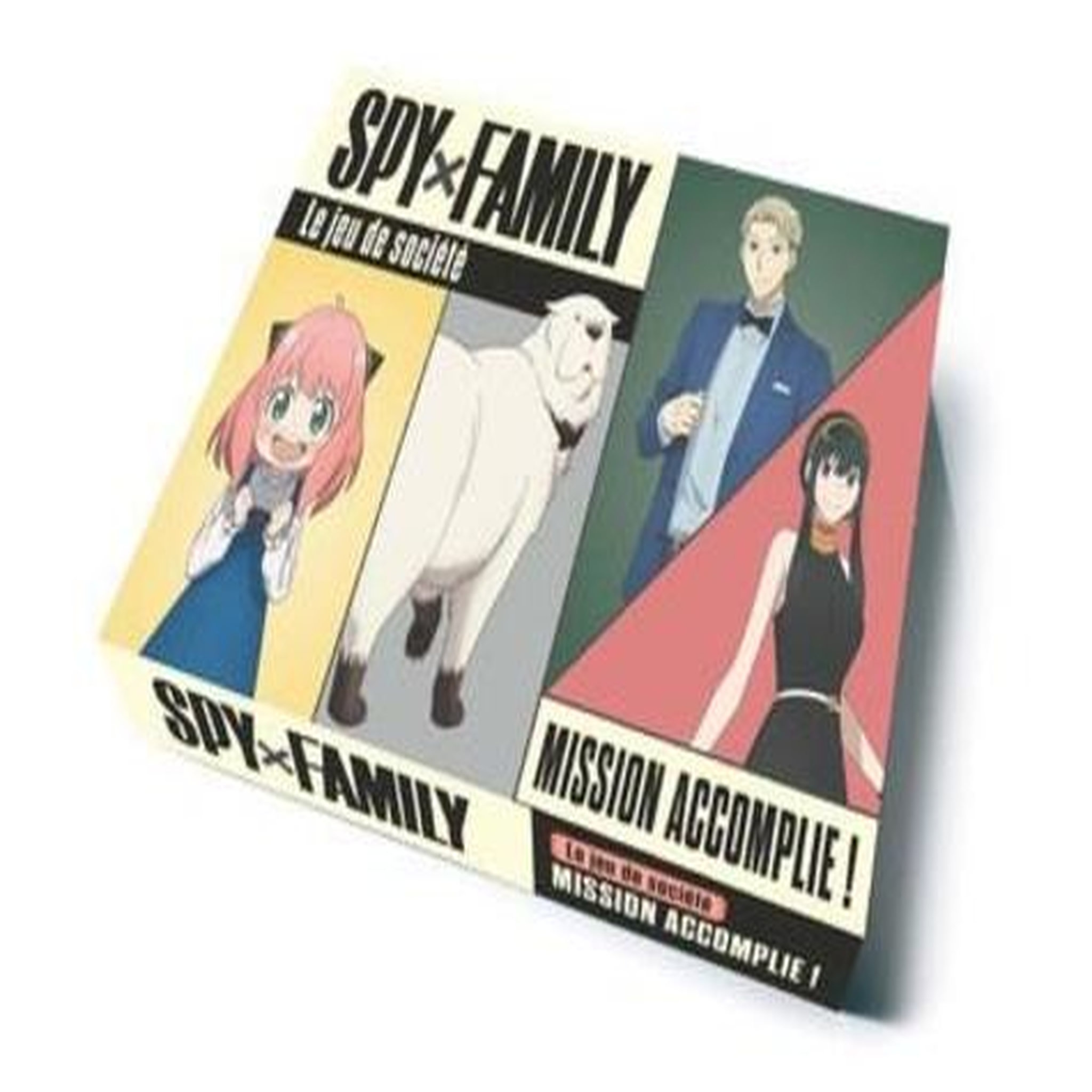 LE JEU DE SOCIETE SPY X FAMILY. MISSION ACCOMPLIE ! AVEC 1 PLATEAU DE JEU, 1 LIVRET DE JEU, 2 PUNCHBOARDS AVEC SILHOUETTES ET JETONS, 48 CARTES, Cluzel Valérie