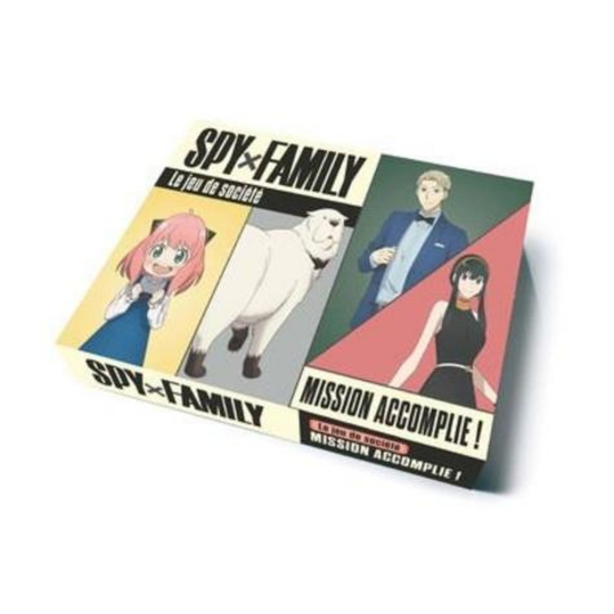 LE JEU DE SOCIETE SPY X FAMILY. MISSION ACCOMPLIE ! AVEC 1 PLATEAU DE JEU, 1 LIVRET DE JEU, 2 PUNCHBOARDS AVEC SILHOUETTES ET JETONS, 48 CARTES, Cluzel Valérie