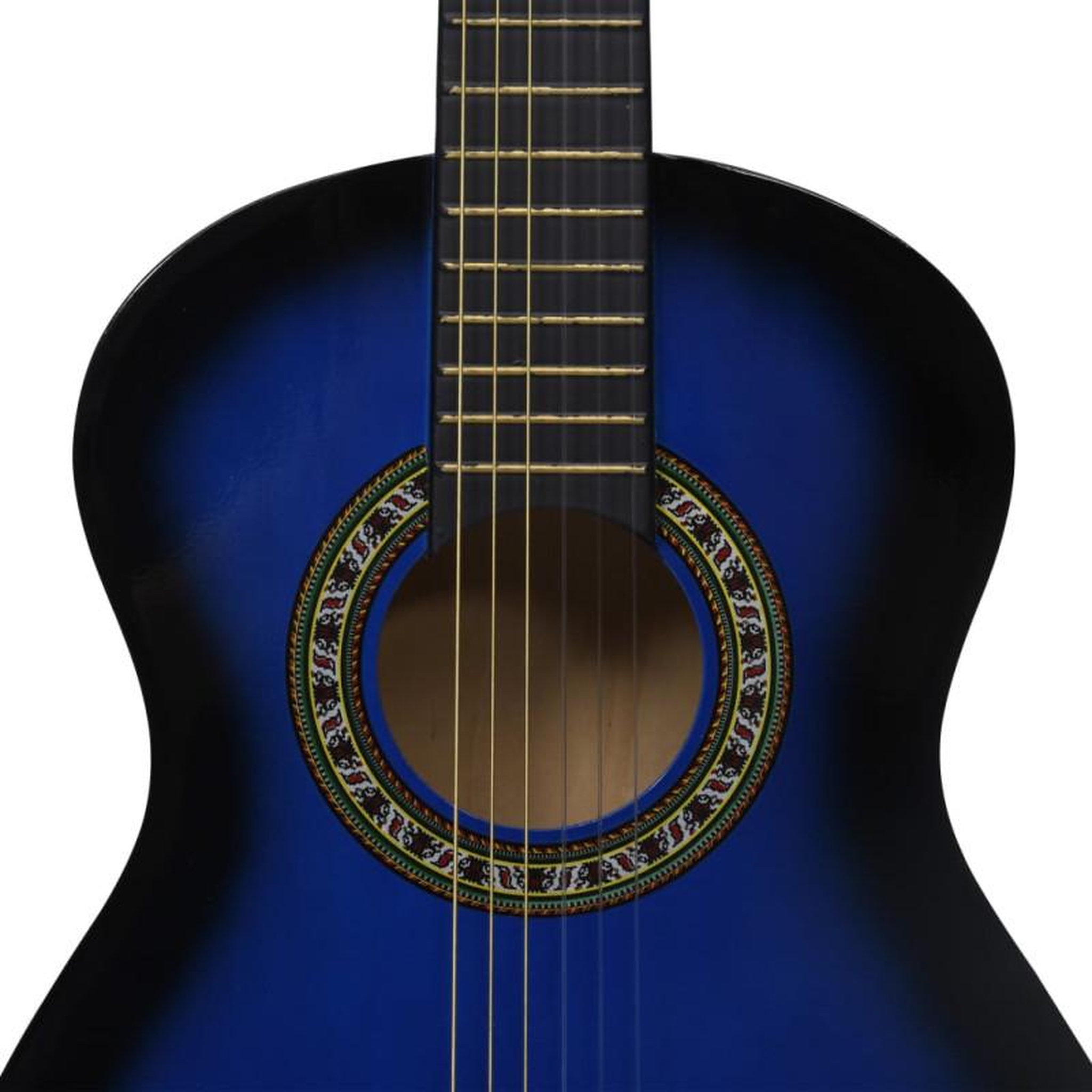 Voir la diapositive 6 : VIDAXL Guitare classique avec sac de débutants et enfants Bleu 1 2 34