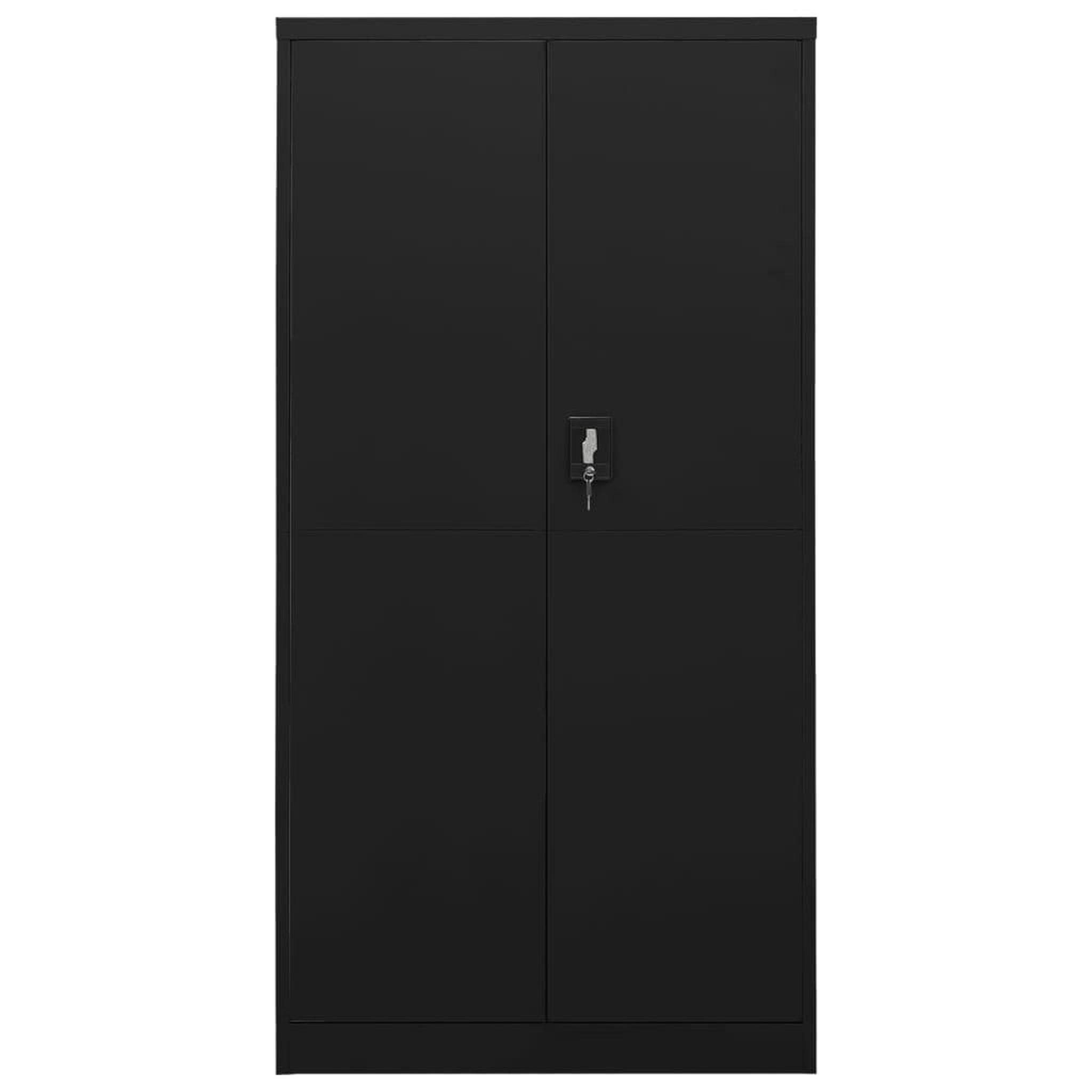 Voir la diapositive 2 : VIDAXL Armoire a casiers Noir 90x40x180 cm Acier
