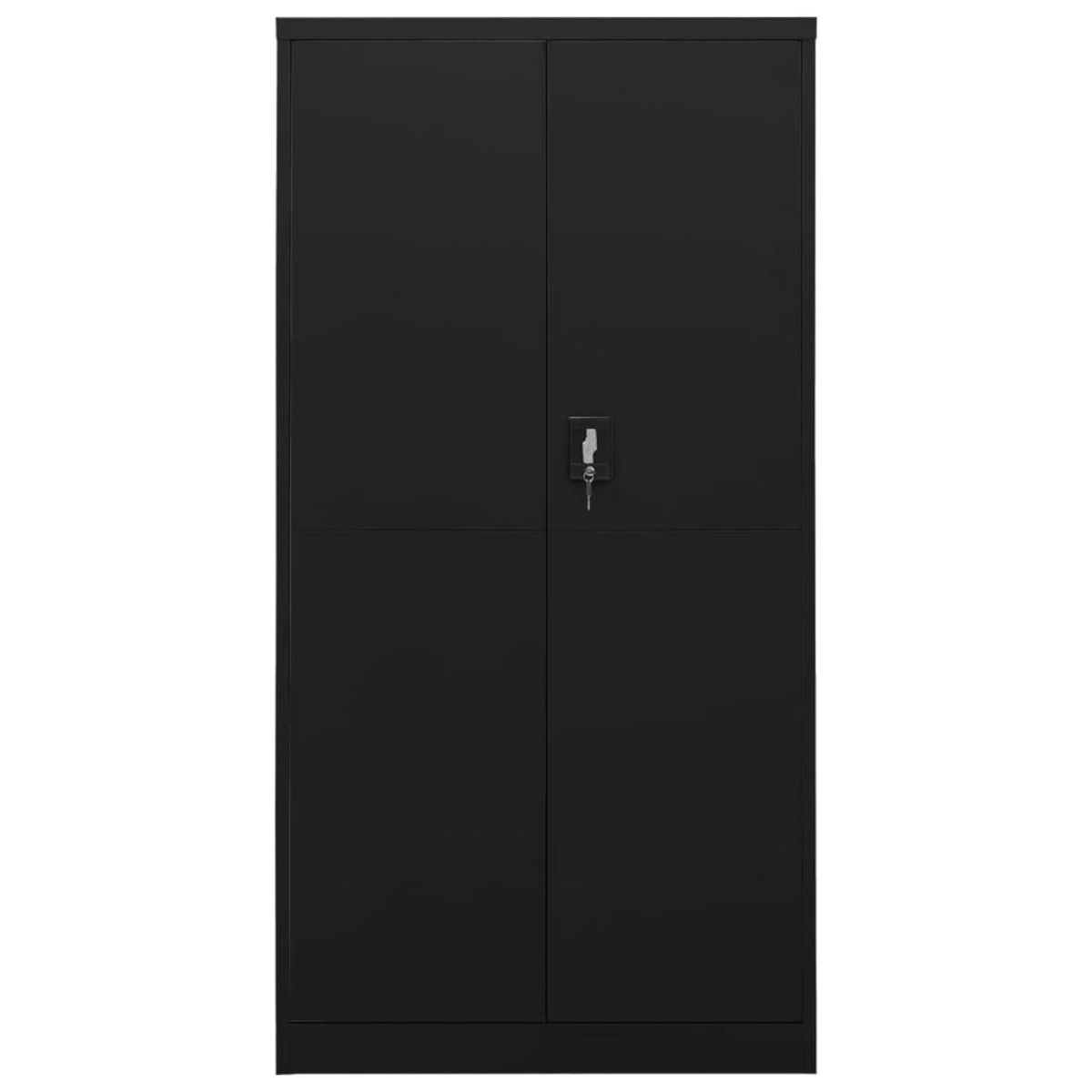 VIDAXL Armoire a casiers Noir 90x40x180 cm Acier