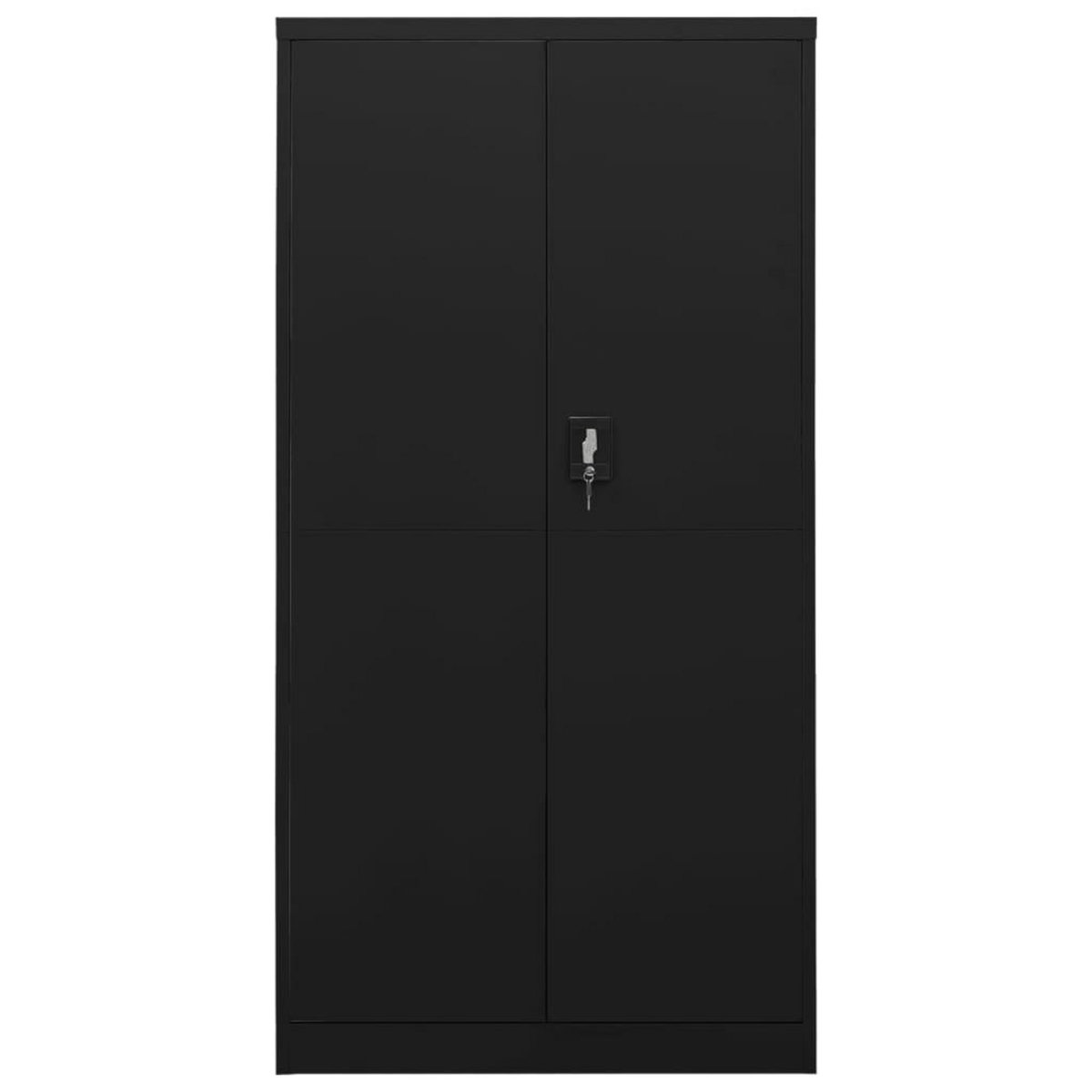 VIDAXL Armoire a casiers Noir 90x40x180 cm Acier
