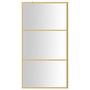 Voir la diapositive 3 : VIDAXL Paroi de douche avec verre ESG transparent dore 115x195 cm
