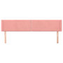 Voir la diapositive 3 : VIDAXL Tete de lit avec oreilles Rose 203x16x78/88 cm Velours