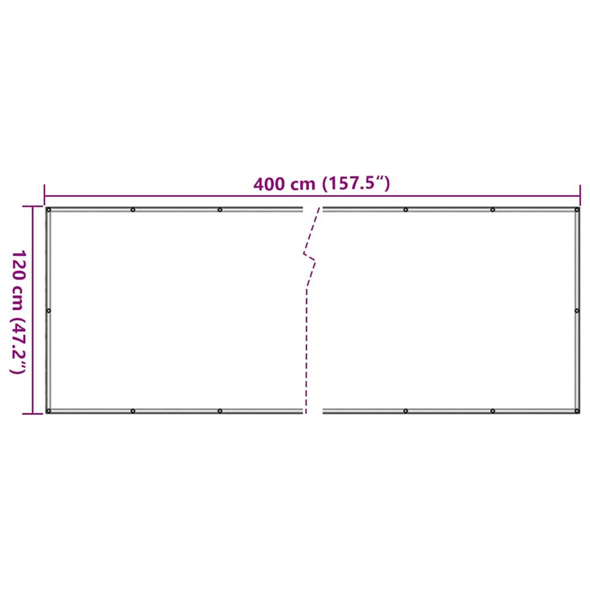 Voir la diapositive 6 : VIDAXL Ecran d'intimite de balcon blanc 400x120 cm PVC