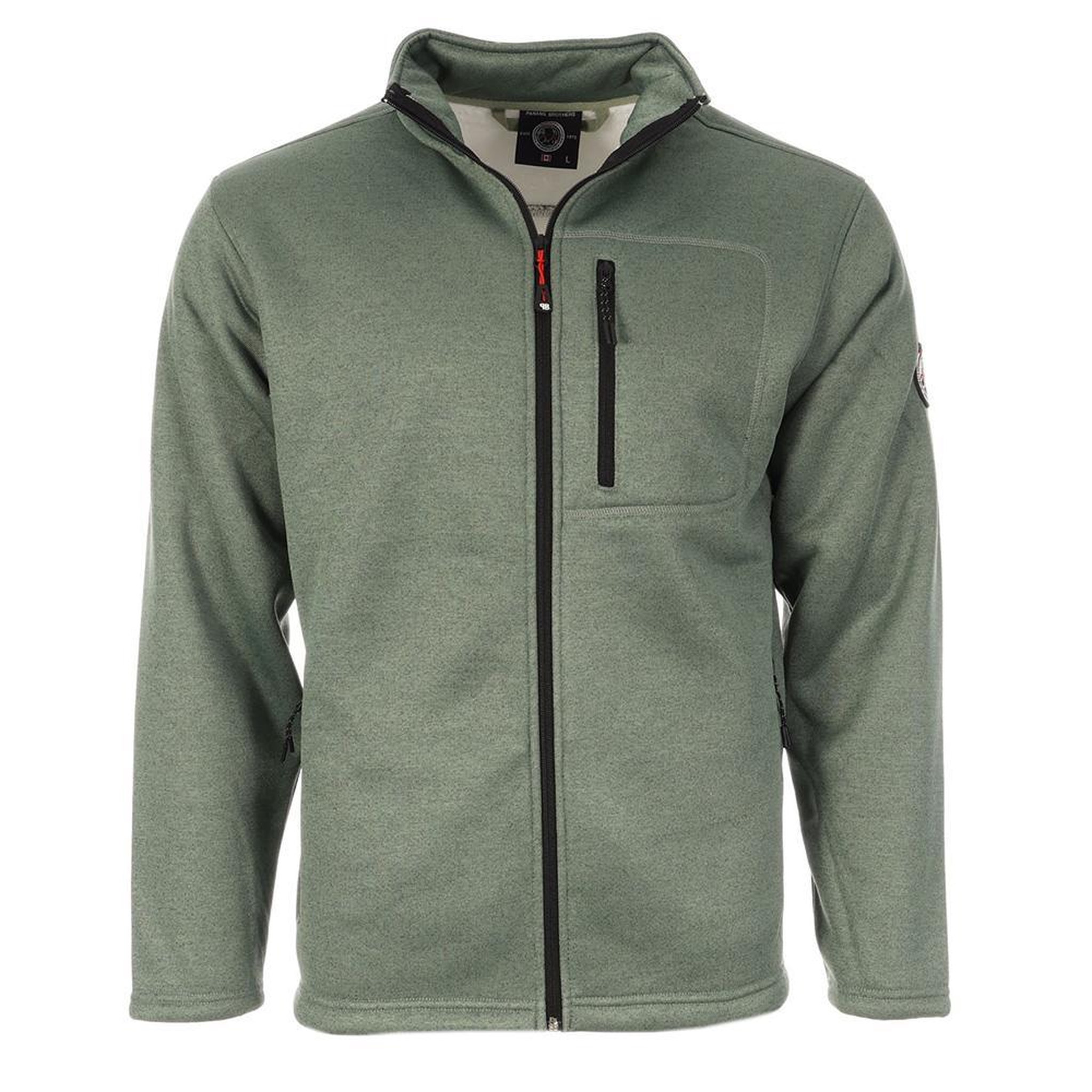 Voir la diapositive 2 : PANAME BROTHERS Veste polaire vert homme paname brothers sherpa
