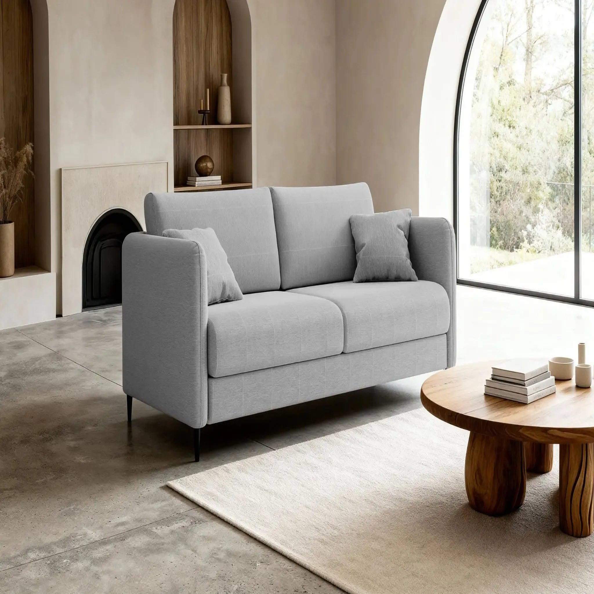 Voir la diapositive 2 : CASANOVA PARIS Vicky ii - canapé droit convertible tissu lisse 2 places
