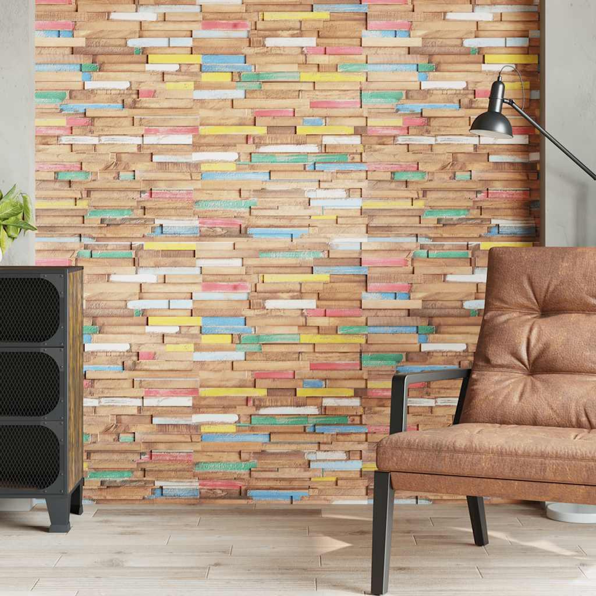 Voir la diapositive 3 : VIDAXL Panneaux de revetement mural 10 pcs 1,03 m^2 bois de teck solide