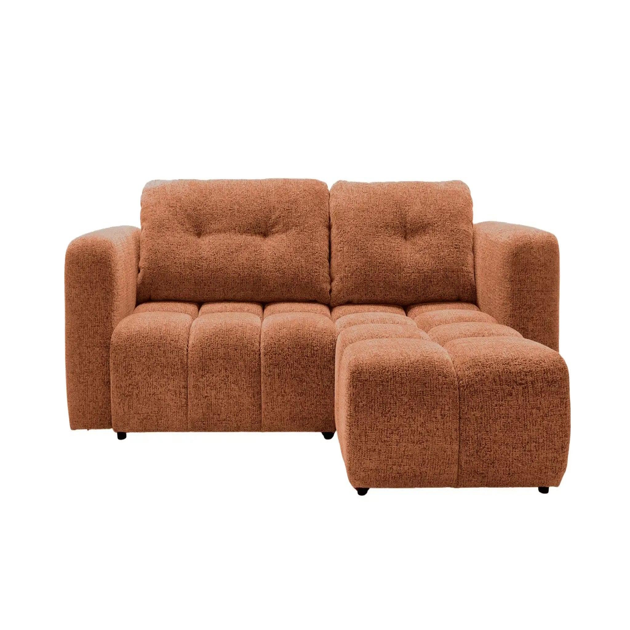Voir la diapositive 1 : CASANOVA PARIS Romy 3 places - canapé d'angle convertible tissu chenille 3 places