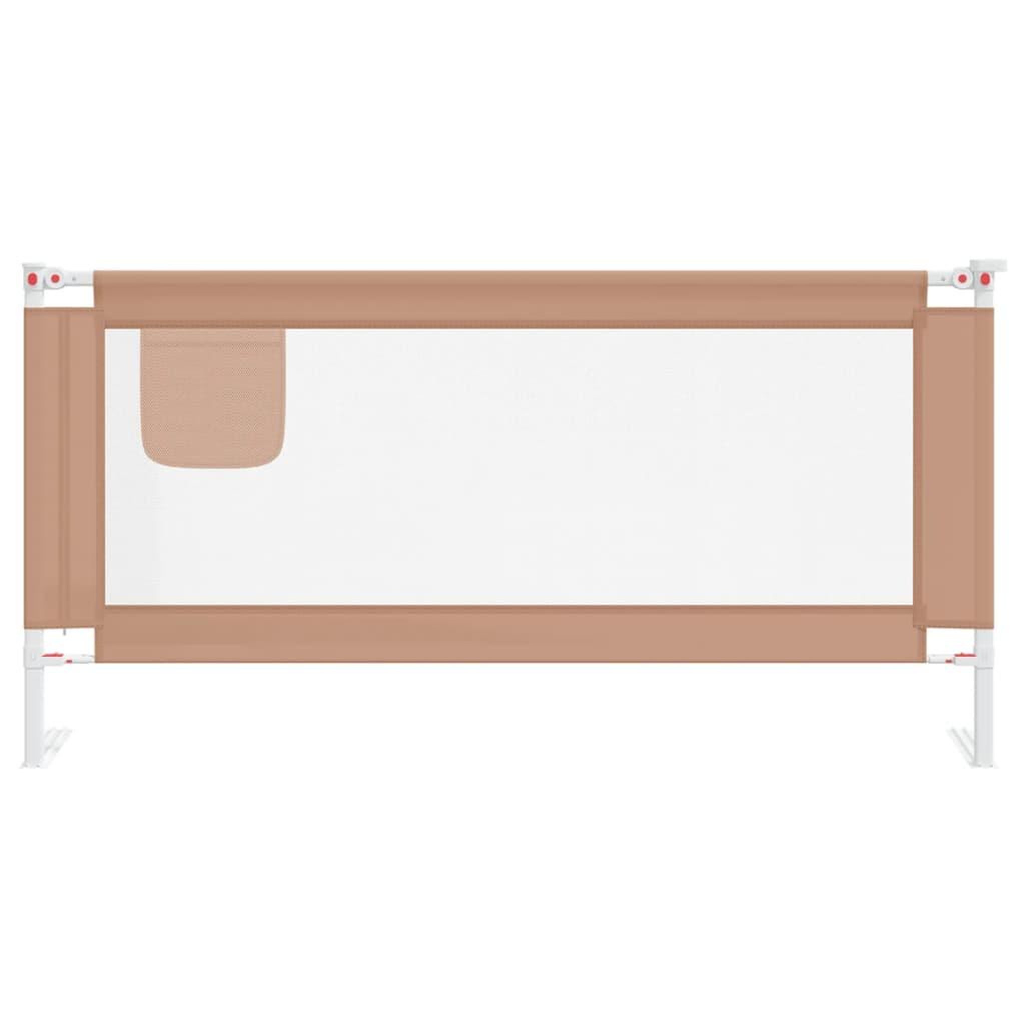 Voir la diapositive 3 : VIDAXL Barriere de securite de lit d'enfant Taupe 180x25 cm Tissu