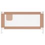 Voir la diapositive 3 : VIDAXL Barriere de securite de lit d'enfant Taupe 180x25 cm Tissu