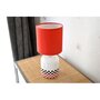 Magnetic land Lampe cylindre INTERIOR abat jour Rouge