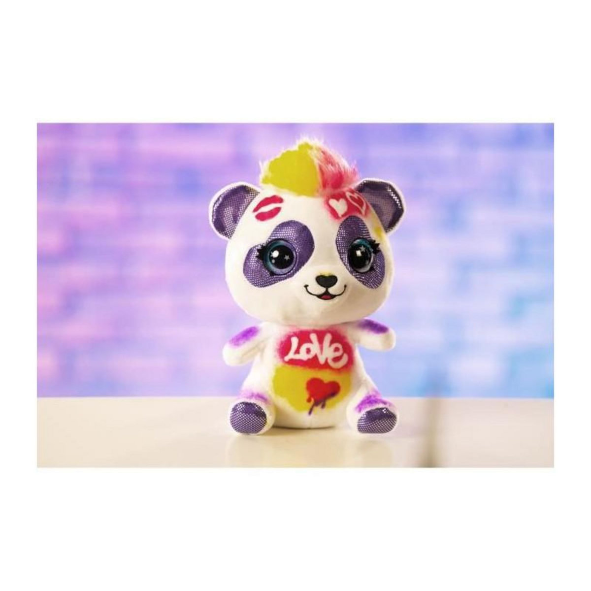 Canal Toys Peluche Airbrush Panda a personnaliser - Peluche spray art avec feutres et pochoirs - OFG 257 - Canal Toys