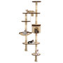 Voir la diapositive 1 : VIDAXL Arbre a chat en sisal Montage mural 194 cm Beige et marron