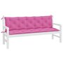 Voir la diapositive 3 : VIDAXL Coussins de banc de jardin lot de 2 rose tissu Oxford