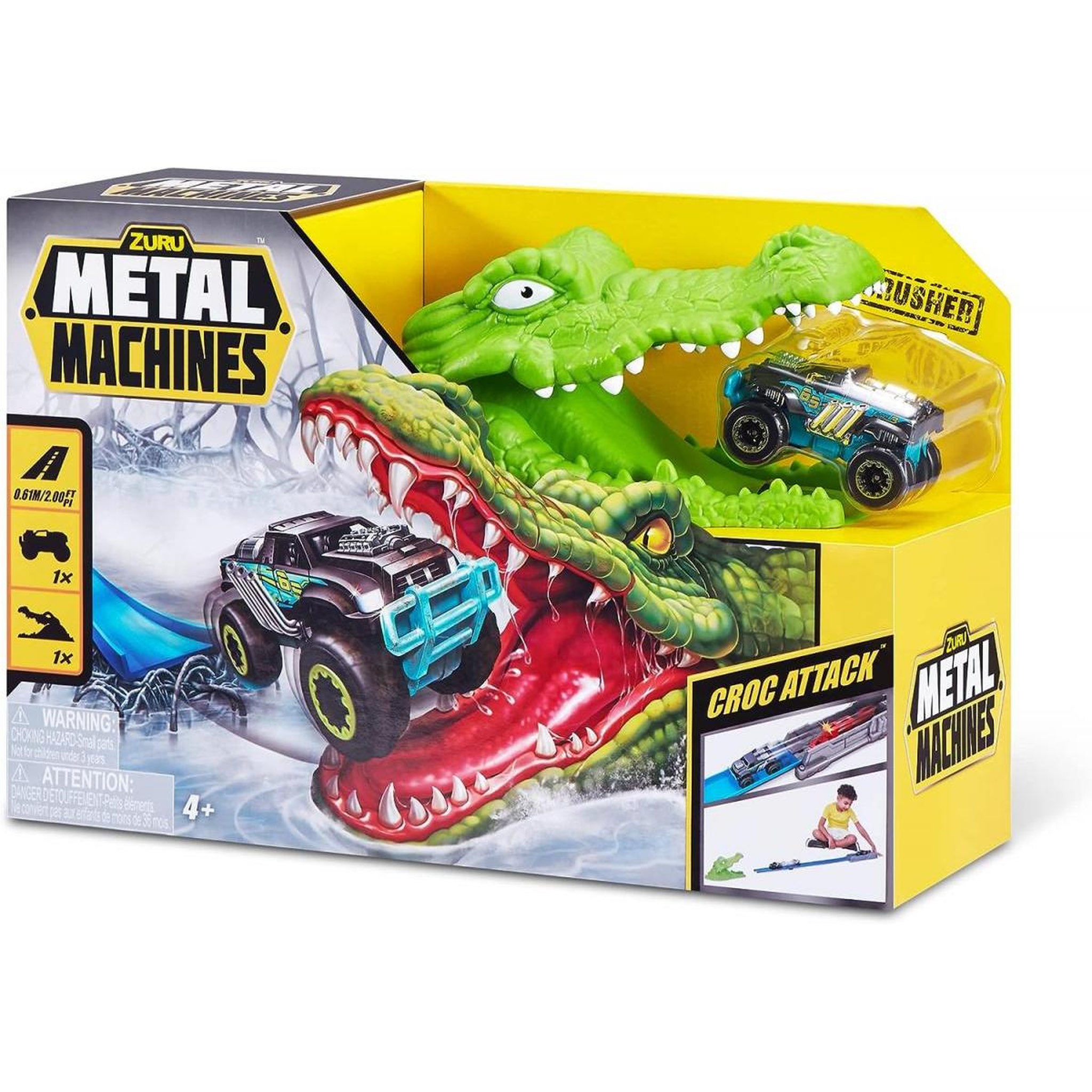Voir la diapositive 1 : ZURU Playset crocrodile attak avec voiture
