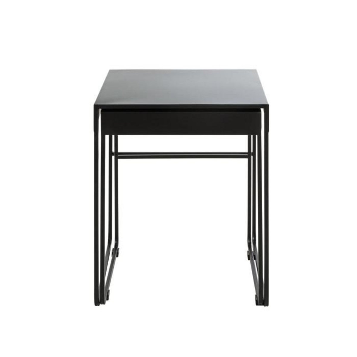 Paris Prix Lot de 2 Tables d'Appoint Design  Lirola  54cm Noir