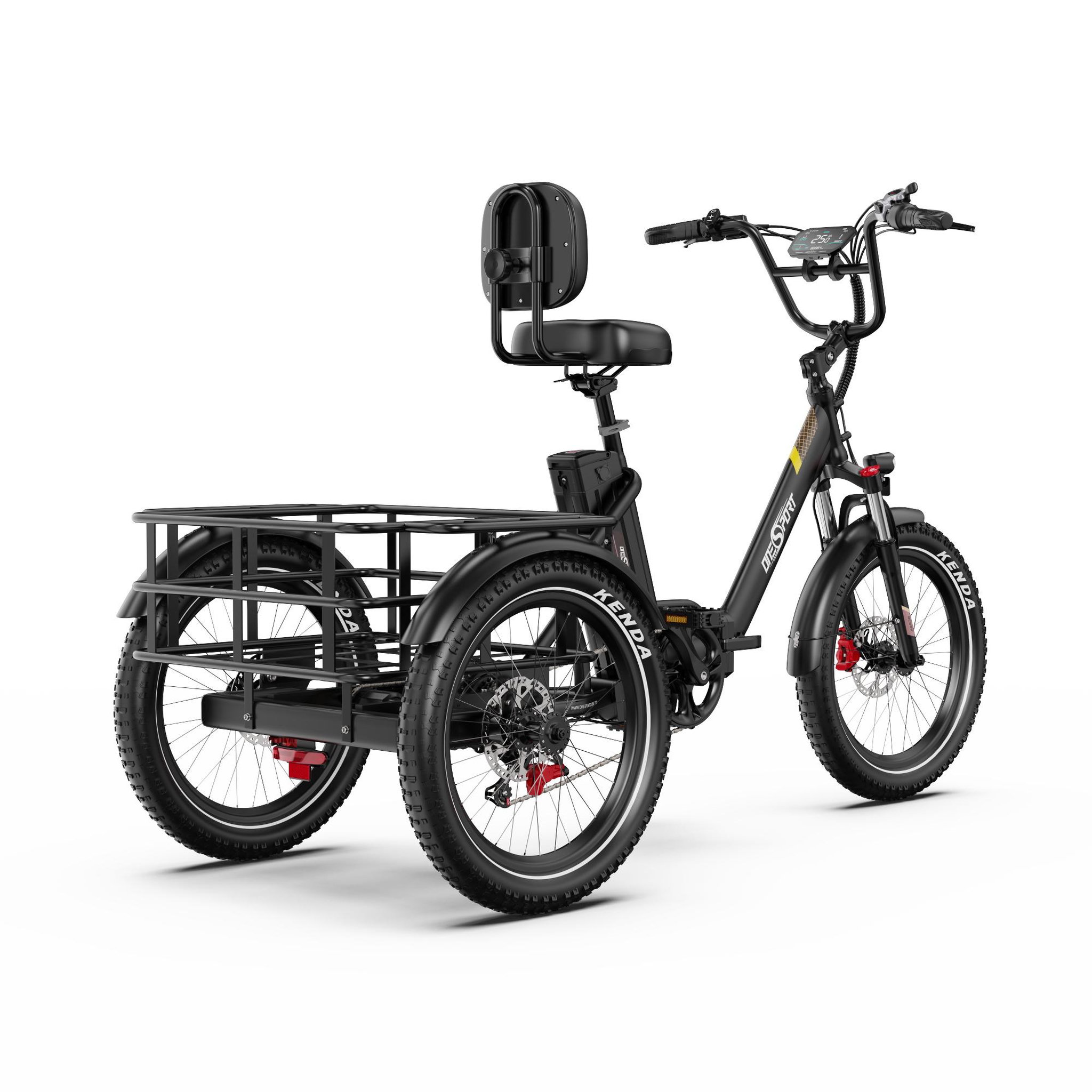 Voir la diapositive 2 : ONESPORT Tricycle cargo électrique ONESPORT OT30 Pro