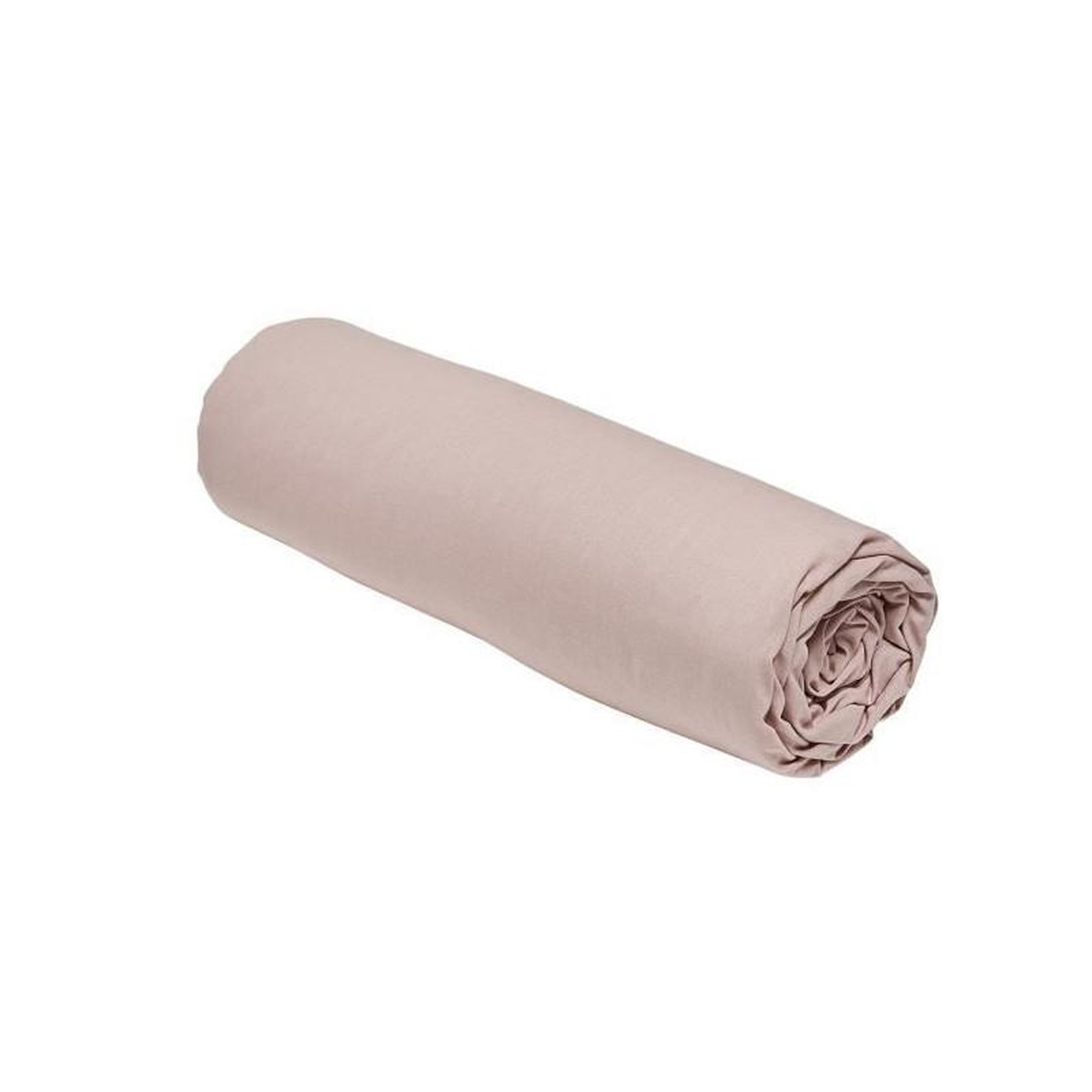 Today Drap housse TODAY Essential - 140 x 190 cm - 2 personnes - 100% Coton uni - Rose des sables