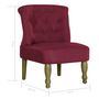 Voir la diapositive 6 : VIDAXL Chaises françaises lot de 2 rouge bordeaux tissu