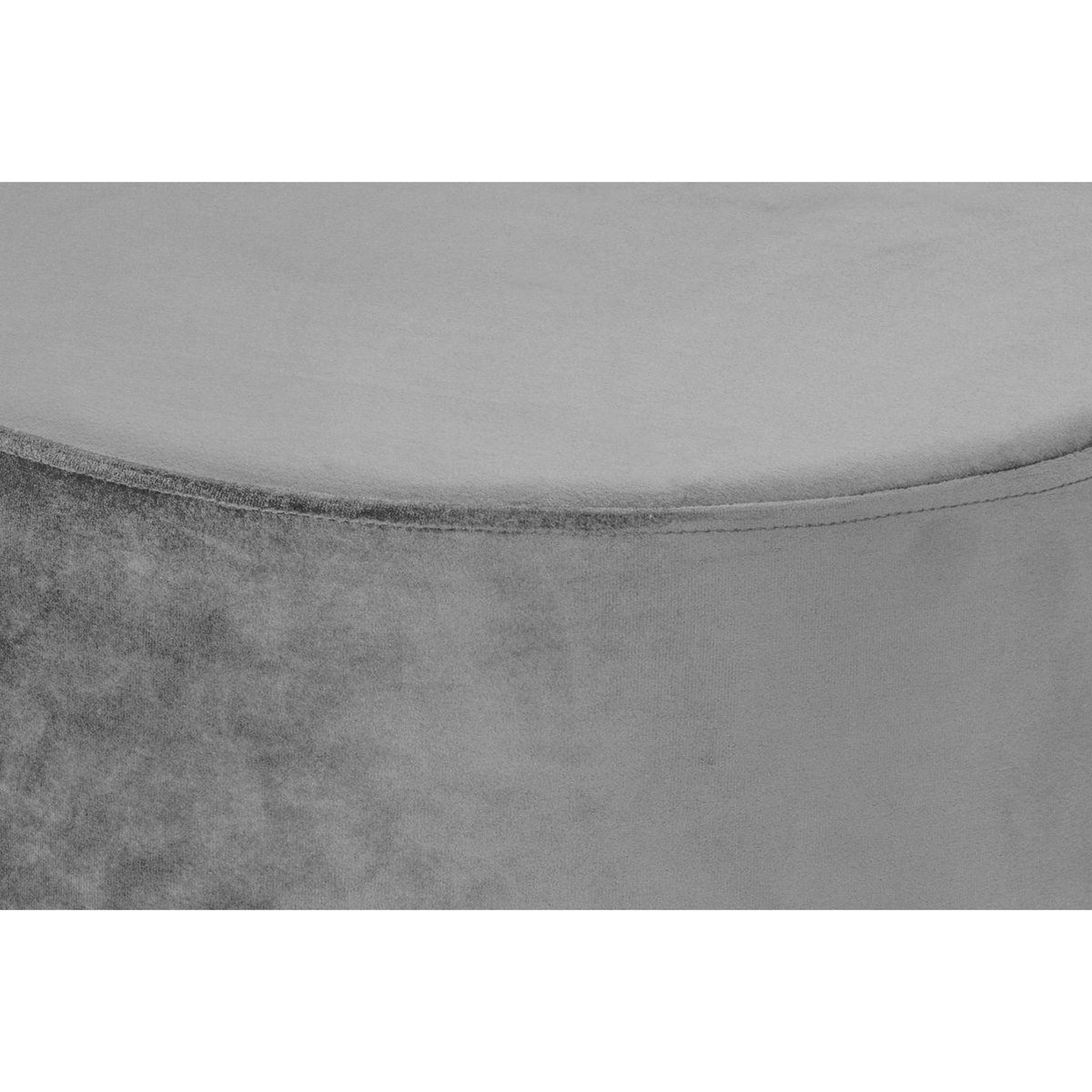 Voir la diapositive 2 : Paris Prix Pouf rond déco  nano  55cm gris