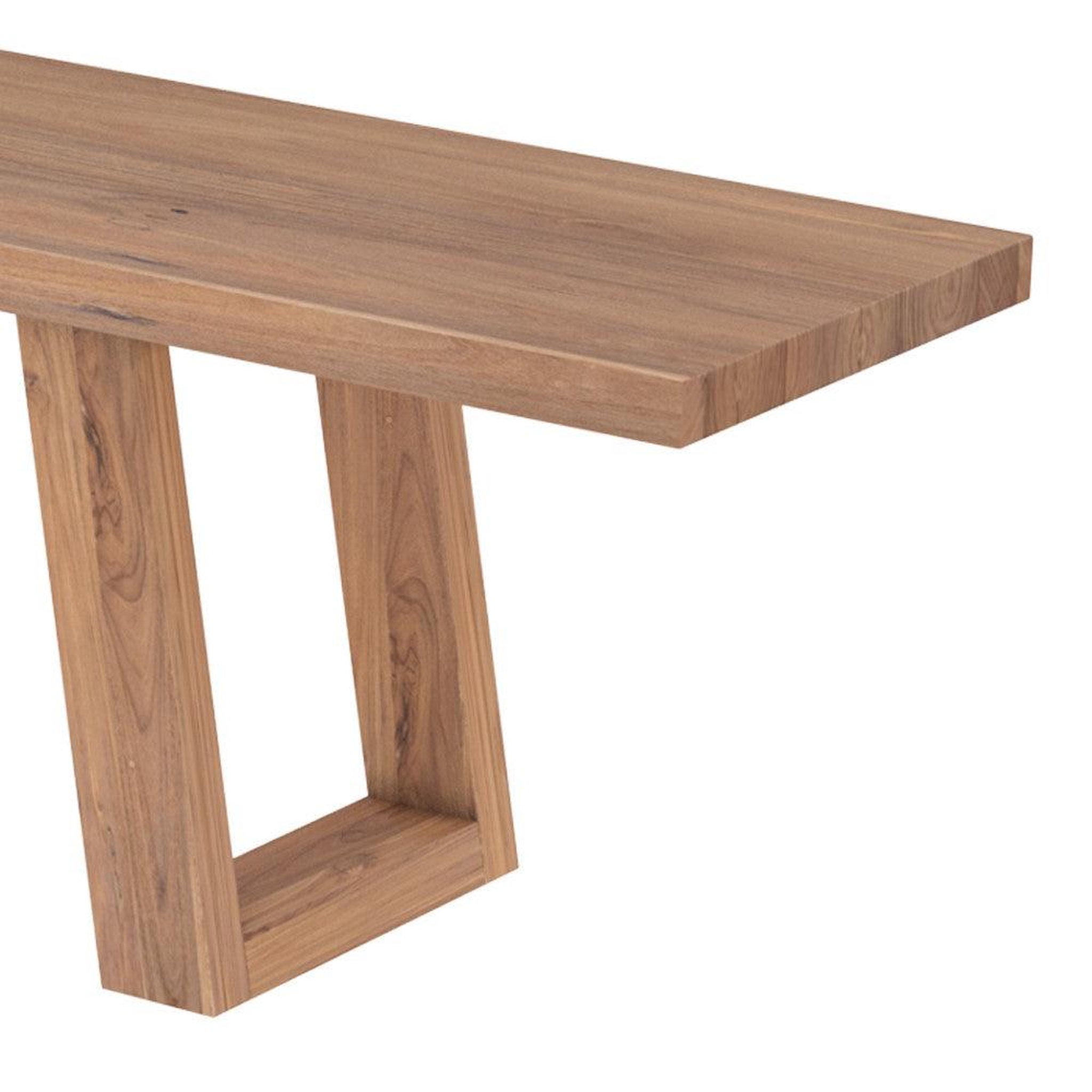 Voir la diapositive 6 : MAISON PAVANE Banc en bois de teck recyclé 240 cm-Marie
