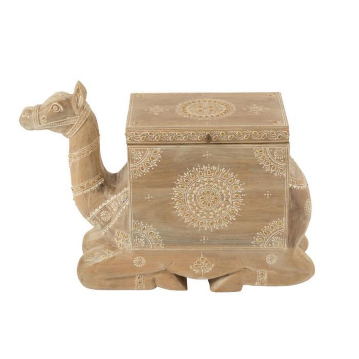 Paris Prix Coffre Chameau en Bois  Perle du Sahara  69cm Naturel