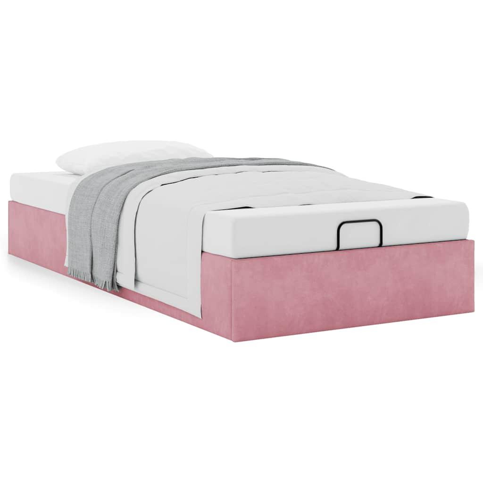 Voir la diapositive 4 : VIDAXL Cadre de lit ottoman sans matelas rose 80x200 cm velours