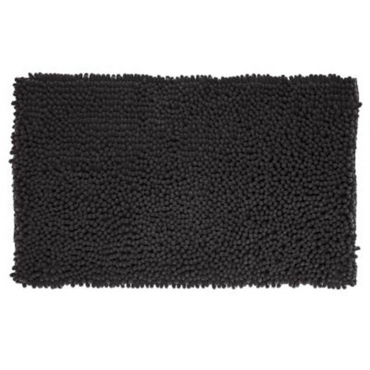 FIVE Tapis de Salle De Bain Maxi  Chenille  50x80cm Noir