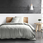 BATON ROUGE Housse de couette 100% gaze de coton. Coloris disponibles : Rose, Beige, Vert, Blanc, Bleu, Jaune, Gris