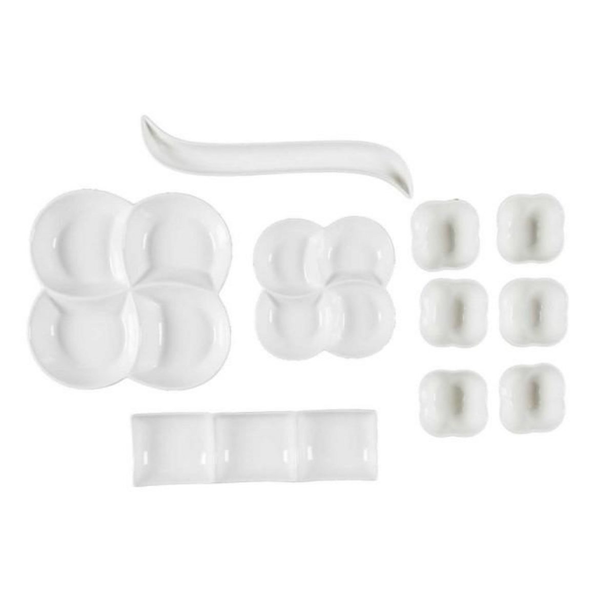 Paris Prix Service Apéritif 10 Pièces  Design  31cm Blanc